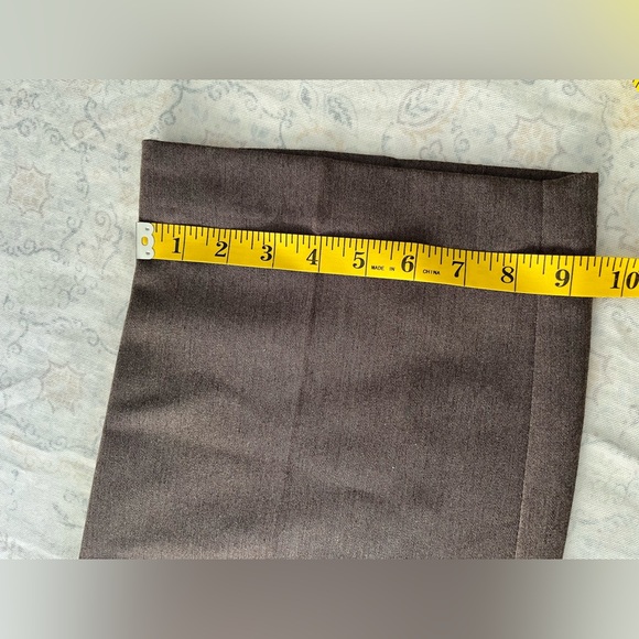 Liz Claiborne Women's Brown Straight Leg Pants, high rise tall‎ length - Picture 7 of 14